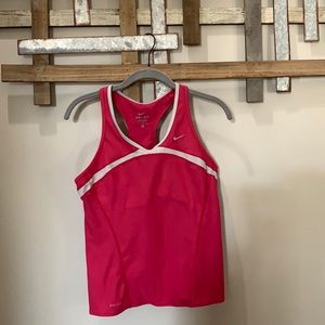 Nike Dry Fit Sports Bra Tank w/ Pockets on Back